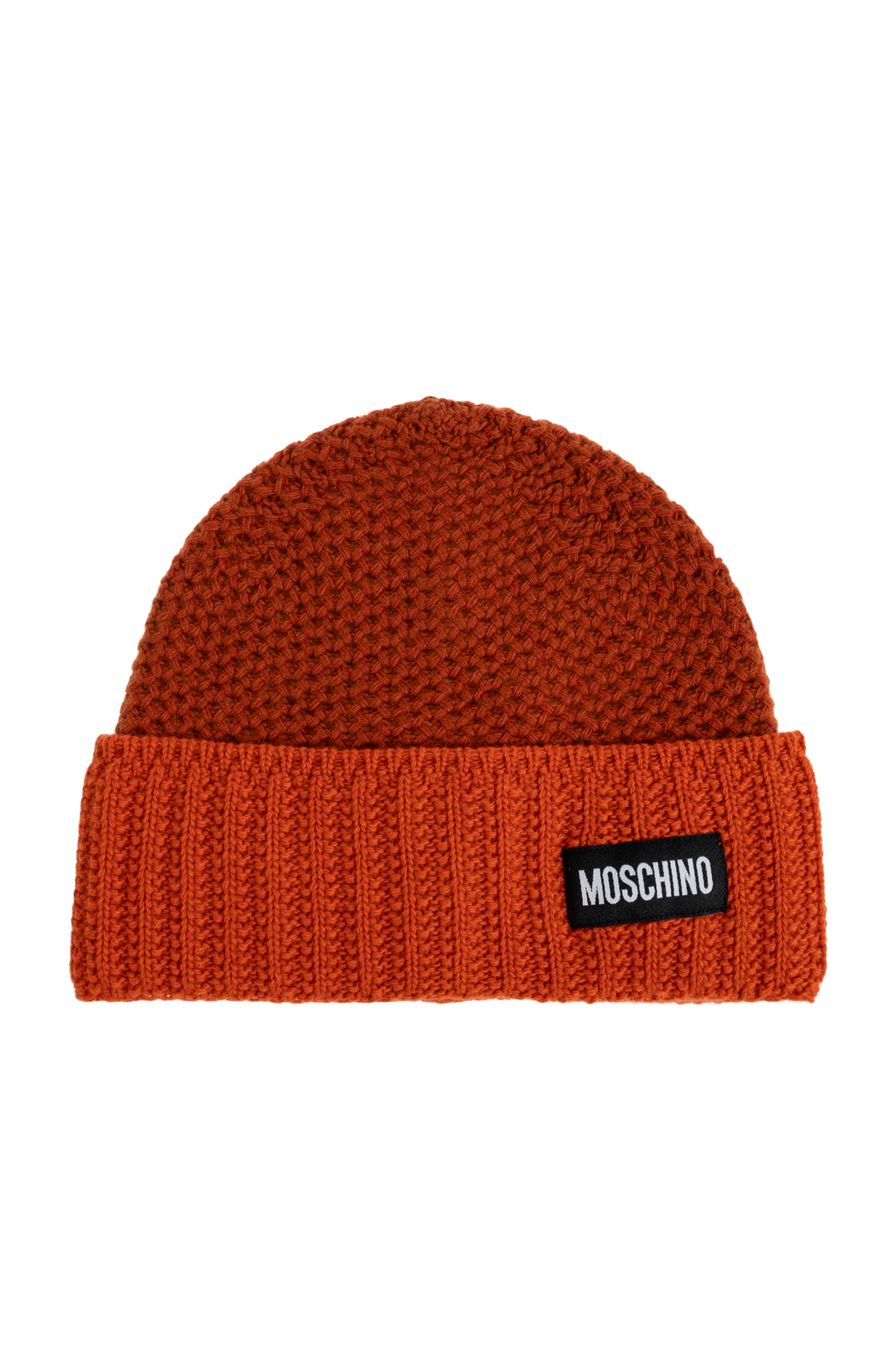 Red Cap with logo patch Moschino - Vitkac Italy